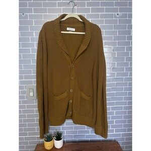 Urban Outfitters Chunky Knit Cardigan – Mustard Yellow – Good Used Condition